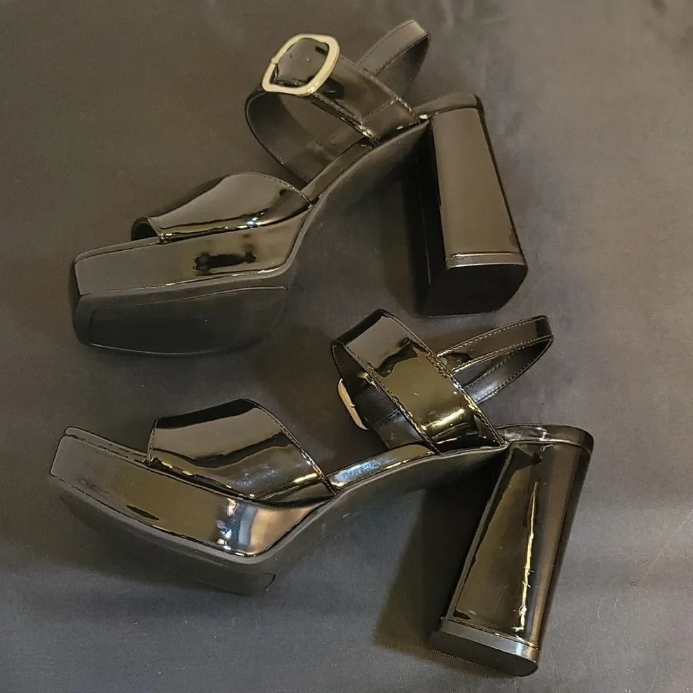 BRAND NEW MARC FISHER WOMEN'S GRADUATE BLOCK HEEL DRESS SANDAL